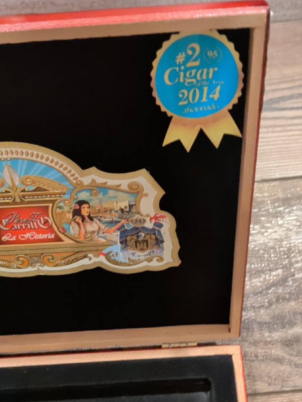Red Decorative Humidor Box - Picture 4 of 5